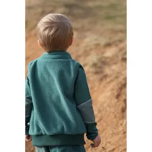 Children's sleeveless fleece Ducksday Teddy Bodywarmer image-1