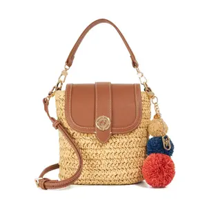 Women's Raffia Crossbody Bag Dune London