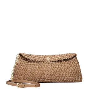 Woven Clutch with Strap for Women Dune London