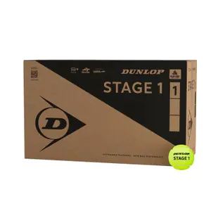 Kartonschachtel mit Tennisbällen Dunlop Stage