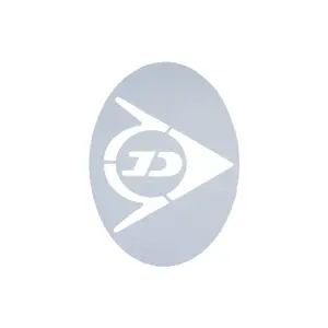 Logo Dunlop D TAC Tennis Flying D String Stencil WHT 1PC image-0