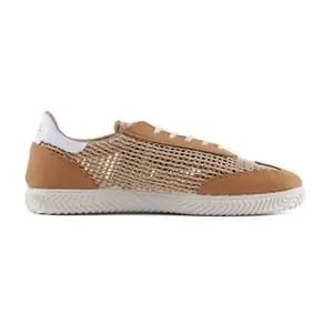 Woven mesh flat trainers for kids Duuo Ona Lace image-1