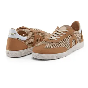 Woven mesh flat trainers for kids Duuo Ona Lace image-4