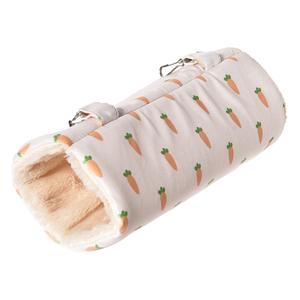 Carrot tunnel plush toy for cats Duvoplus