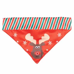 Bandana para cão com padrão de Natal Duvoplus