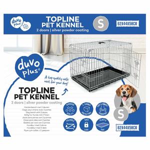 Foldable iron dog cage Duvoplus Topline