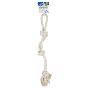 Dog Rope with 3 Knots & Loop Duvoplus Eco image-1