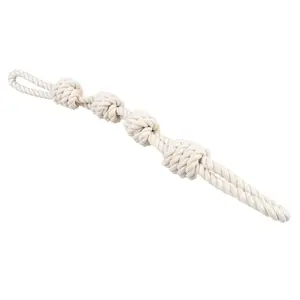 Dog Rope Double Rope with 4 Knots Duvoplus Eco