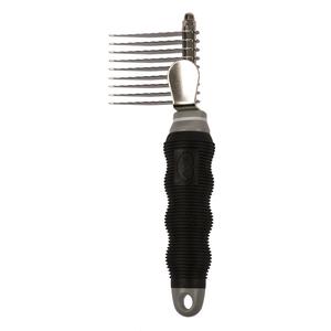 10055-anti-knot-dog-comb-9-short-blades-duvoplus-black-grey-17-5x5-5x3-cm