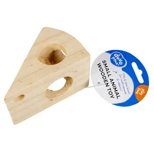 Kaasachtig houten speelgoed voor knaagdieren Duvoplus image-1