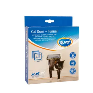 Cat flap with tunnel Duvoplus image-1
