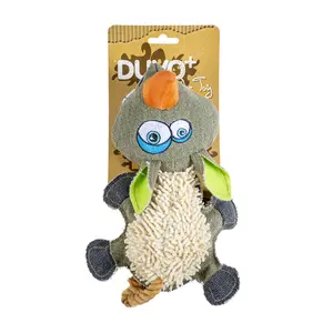 Jouet peluche pour chien hippopotame canvas Duvoplus image-1