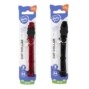 Coleira para gatos glitter 2 nylon Duvoplus image-1