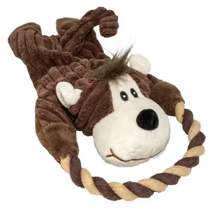 Plush ring toy for dogs Duvoplus Zoo Friends Tim Tigre image-0