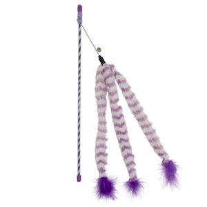 12066-canne-a-peche-pour-chat-fluffy-queue-duvoplus-catchy-violet-blanc-44x8x3-5-cm