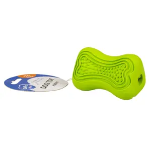 Distribuidor de comida para cão em borracha com osso dentário Duvoplus image-1