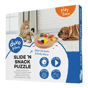 Jouet pour chats et chiens os Duvoplus Slide `N Snack Puzzle image-2