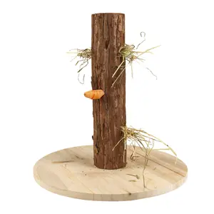 Ruota di attività in corteccia di legno per roditori Duvoplus image-1