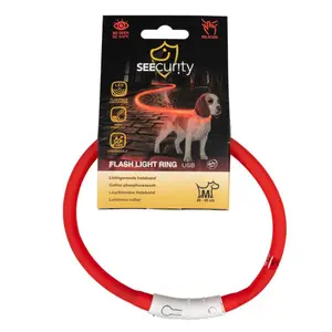 Φωτεινό περιλαίμιο σκύλου με USB σιλικόνης Duvoplus Flash Ring image-1