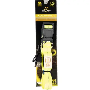Φωτεινός νάιλον περιλαίμιος για σκύλους Duvoplus USB image-1