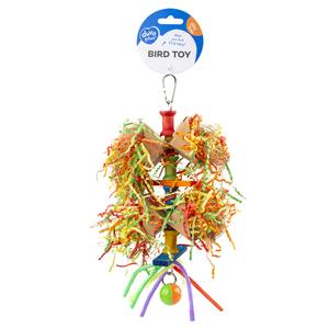 Brinquedo triturador de madeira para pássaros com aparas Duvoplus image-1