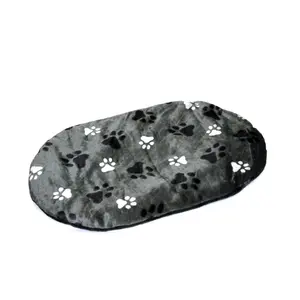 Cojín ovalado para perro con estampado de patas Duvoplus image-0