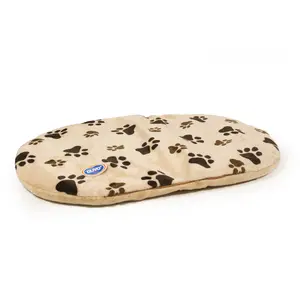 Cojín ovalado para perro con estampado de patas Duvoplus image-0