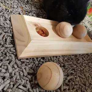 Houten speelgoed voor knaagdieren en konijnen Duvoplus Sniffle `N Snack Puzzle Edd image-2