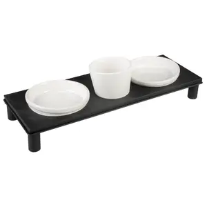 13367-gamelle-pour-chien-duvoplus-up-buffet-rectangular-blanc-noir-41x14-5x12-cm