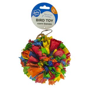 Vogelspeelgoed maïsbladpakketten met bamboe en kokosnoot Duvoplus image-1