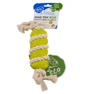 Παιχνίδι για σκύλους Duvoplus stick en caoutchouc avec coton Bambou/Riz image-1