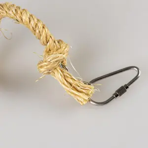Σπειροειδής σχοινί για παιχνίδι πουλιών από σισάλ με καμπάνα Duvoplus image-2