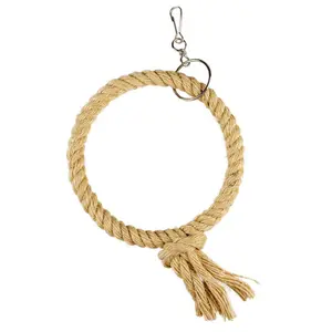 Corde à anneaux pour jouet oiseaux en sisal Duvoplus image-1