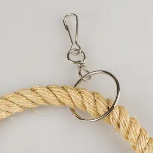 Corde à anneaux pour jouet oiseaux en sisal Duvoplus image-2