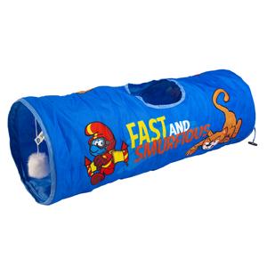 13593-play-tunnel-for-cats-duvoplus-jetpack-schtroumpfs-blue-72x25x25-cm
