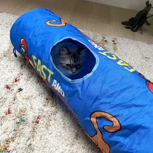 Play tunnel for cats Duvoplus Jetpack schtroumpfs image-2