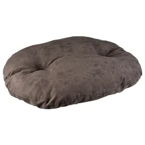 Cuscino ovale per cani Duvoplus Velvet Concrete image-0