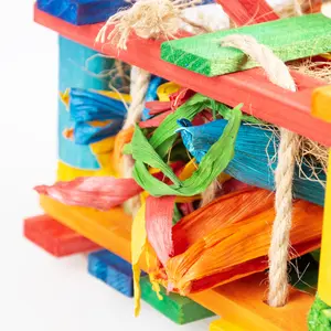 Jouet pour oiseaux en bois avec sisal Duvoplus Coco image-2