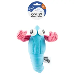 Peluche de langosta de látex para perros Duvoplus image-0