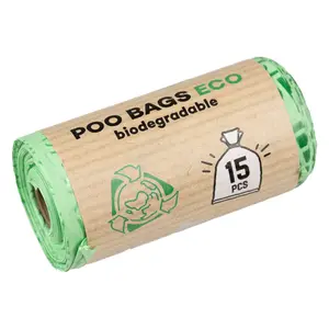 Rolo de 15 sacos para cocó de cão Duvoplus True Bio (x12) image-0