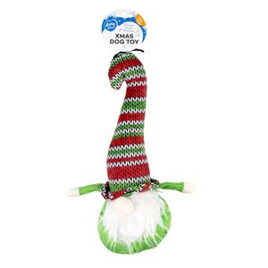 Green elf plush toy for dogs Duvoplus Xmas image-1