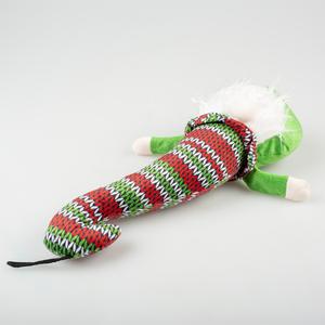 Green elf plush toy for dogs Duvoplus Xmas image-2