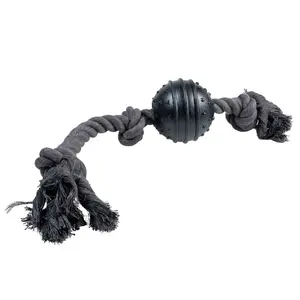 Corde pour chien 3 nœuds et boule Duvoplus Eco image-0
