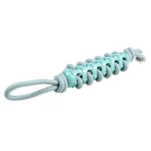 Dog toy rope stick with rubber and loop Duvoplus image-0