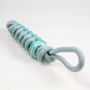 Dog toy rope stick with rubber and loop Duvoplus image-2