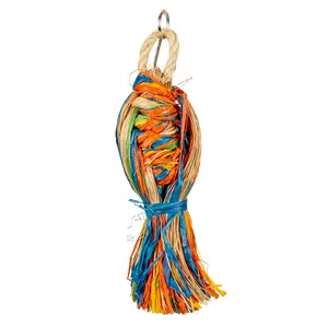 Candeeiro suspenso em pele e sisal Duvoplus Shreddy image-0