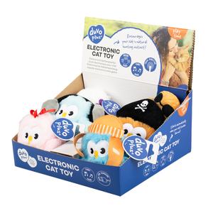 Zabawka pluszowa dla kota elektroniczna sowa Duvoplus image-2