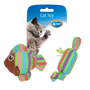 Plüschspielzeug für Katzen Fisch und Bonbons Duvoplus image-0