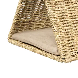 Jouet pour chat tunnel en zostère rond Duvoplus Laguna image-1