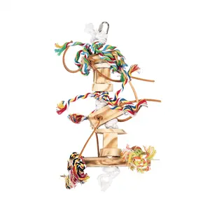 Vogelspielzeug Weidenball mit Glöckchen und Sisal Duvoplus image-0